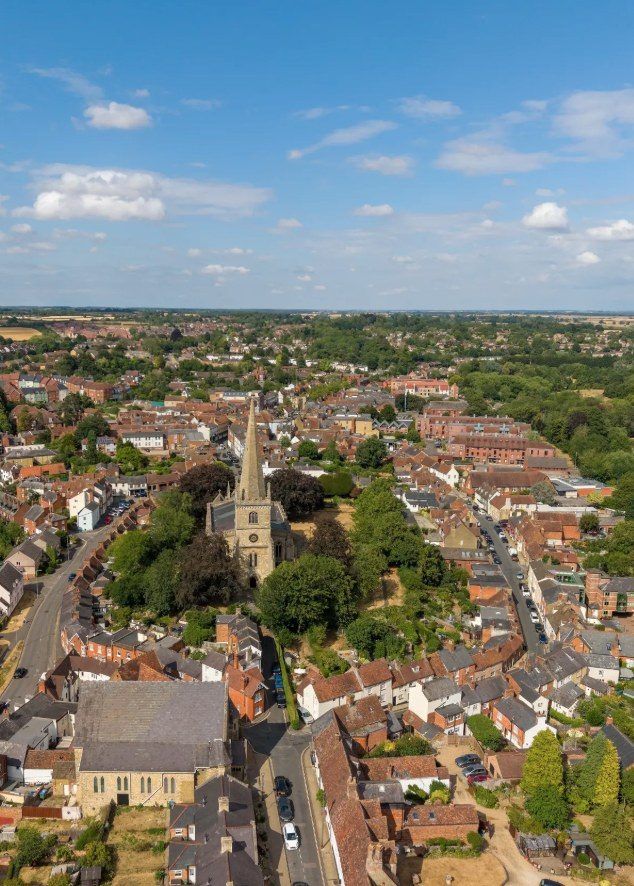 Market town in summer