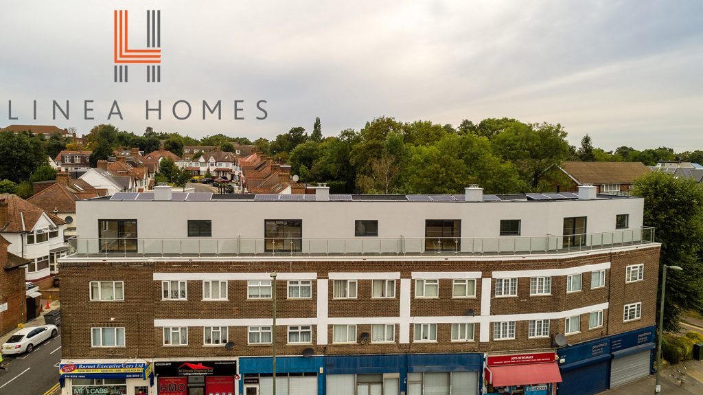 Aerial photos of flats in Hendon