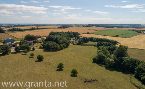 Drone aerial photo of archaeological site near Harpswell in North Lincs